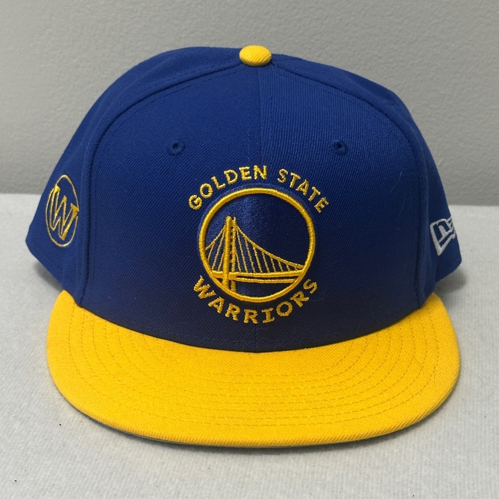 New Era Men's Golden State Warriors Blue 9Fifty Adjustable Hat Basketball 950